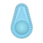 TPR Avocado-vormig tandreinigend hondenspeelgoed (Gentleman Blue)