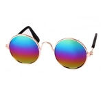 Dogoptics Hondenzonnebril Biker - Silver Frame & Mirror Lens - L