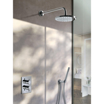Hotbath Cobber IBS20 Regendoucheset inbouw - 30cm plafondarm - 30cm ronde hoofddouche - staafhanddouche - glijstang - chroom IBS20CR357