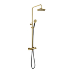 Hotbath Cobber IBS20 Regendoucheset inbouw - 35cm wandarm - 30cm ronde hoofddouche - staafhanddouche - glijstang - chroom IBS20CR57