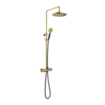 Hotbath Cobber IBS20 Regendoucheset inbouw - 35cm wandarm - 20cm ronde hoofddouche - staafhanddouche - glijstang - chroom IBS20CR7