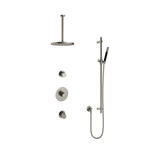 Hotbath Get together IBS1 Regendoucheset inbouw - 35cm wandarm - 30cm ronde hoofddouche - staafhanddouche - chroom IBS1CR5