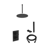 BWS Inbouw Regendouche | 20cm Stortdouche Plafonduitloop met staafhanddouche | Chroom