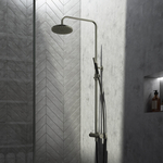 Hotbath Cobber X SDS9 thermostatische regendoucheset met 20cm ronde hoofddouche ronde handdouche zwart mat SDSX9BL1