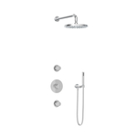 Hotbath Cobber IBS20 Regendoucheset inbouw - 35cm wandarm - 30cm ronde hoofddouche - 3 standen handdouche - chroom IBS20CR15