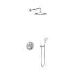 Hotbath Cobber IBS20 Regendoucheset inbouw - 35cm wandarm - 20cm ronde hoofddouche - 3 standen handdouche - glijstang - chroom IBS20CR17