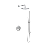 Hotbath Cobber IBS70 Regendoucheset inbouw - 38.5cm wandarm - 30cm ronde hoofddouche - staafhanddouche - verouderd ijzer IBS70AI5