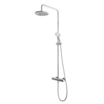 Hotbath Cobber thermostatische regendoucheset met 20cm ronde hoofddouche ronde handdouche koper geborsteld PVD SDS9BCP1