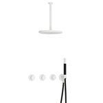 Hotbath Cobber IBS20 Regendoucheset inbouw - 30cm plafondarm - 30cm ronde hoofddouche - 3 standen handdouche - chroom IBS20CR135