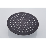 Ronde Hoofddouche BWS Exclusive Extra Dun 30 cm Mat Zwart
