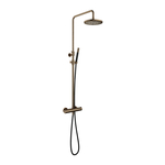 Hotbath Get together SDS1 thermostatsiche regendoucheset 30cm ronde hoofddouche staafhanddouche nikkel geborsteld SDS1GN5