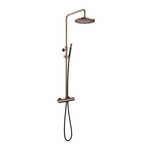 Hotbath Cobber IBS20 Regendoucheset inbouw - 30cm plafondarm - 20cm ronde hoofddouche - staafhanddouche - nikkel geborsteld IBS20GN3