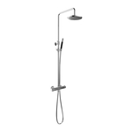 Hotbath Cobber IBS20 Regendoucheset inbouw - 30cm plafondarm - 20cm ronde hoofddouche - staafhanddouche - nikkel geborsteld IBS20GN3