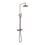 Hotbath Cobber IBS20 Regendoucheset inbouw - 15cm plafondarm - 20cm ronde hoofddouche - staafhanddouche - nikkel geborsteld IBS20GN2