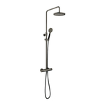 Hotbath Cobber thermostatische regendoucheset met 20cm ronde hoofddouche ronde handdouche messing verouderd SDS9AB1