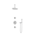 Hotbath Cobber IBS20 Regendoucheset inbouw - 30cm plafondarm - 20cm ronde hoofddouche - staafhanddouche - chroom IBS20CR3