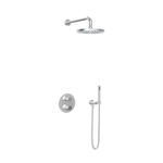 Hotbath Cobber IBS20 Regendoucheset inbouw - 30cm plafondarm - 30cm ronde hoofddouche - staafhanddouche - glijstang - chroom IBS20CR357