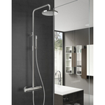 Hotbath Cobber thermostatische regendoucheset met 30cm ronde hoofddouche ronde handdouche ijzer verouderd SDS9AI15