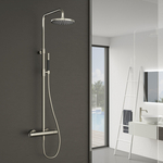 Hotbath Cobber thermostatische regendoucheset met 30cm ronde hoofddouche staafhanddouche ijzer verouderd SDS9AI5