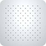 Hoofddouche Tres Plafond 50x50 cm Vierkant Patroon Mat Wit