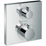 Hoofddouche Tres Plafond 42x42 cm Vierkant Patroon Ronde Hoeken Staal