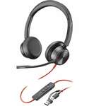 Hoofdtelefoon met microfoon Poly Blackwire 8225 Zwart