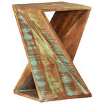 Massief houten bijzettafel Z 45cm Sheesham steenafwerking Z-vorm unieke korrel - 35087