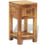 Bijzettafel 48x48x56 cm massief mangohout