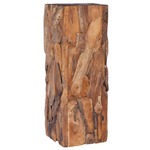 Bijzettafel 49x49x50 cm massief vurenhout