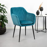 Sohome Eetkamerstoel 'Albin' Velvet, kleur Dusty Rose