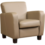 Leren fauteuil smart 499 bruin, bruin leer, bruine stoel