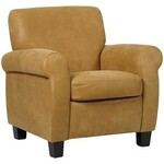 Leren fauteuil smart 390 bruin, bruin leer, bruine stoel
