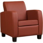 Leren fauteuil joy 399 bruin, bruin leer, bruine stoel