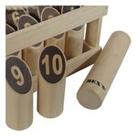 Kubb Number original rubber hout in houten kist