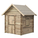 Intergard Houten speelhuisje Guillem met glijbaan 177x184x210cm