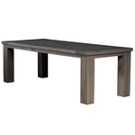 IncaNAWH eethoek eetkamertafel uitschuifbare tafel lengte cm 160 / 200 el hout decor grijs en 4 Polar eetkamerstal