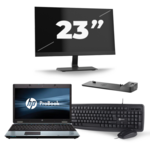 HP Probook 6560b - Intel Core i5 - 4GB - 320GB HDD - B-Grade + Docking + Dual 2x 23'' Widescreen Full HD Monitor