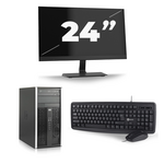 HP Compaq 8100 Elite CMT Tower - Intel Core i7-1e Generatie - 16GB RAM - 512GB SSD - Windows 10 + 2x 22 inch Monitor