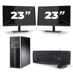 HP ProDesk 400 G3 Micro Tower - Intel Core i7-6e Generatie - 16GB RAM - 256GB SSD - Windows 11 + 1x 23 inch Monitor