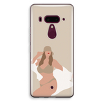 Red Leopard: HTC U12+ Transparant Hoesje
