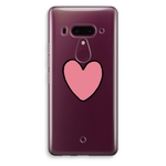 Roze stroom: HTC U12+ Transparant Hoesje