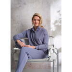Grijs velours huispak dames Pastunette
