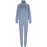 Blauw velours heren huispak