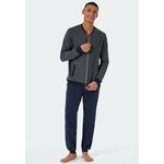 Pastunette Huispak met rits fleece blauw