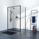 Sealskin SOHO douchecabine met schuifdeur naar rechts incl. antikalk 120x100x210cm zwart