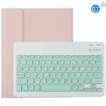 TG11B afneembaar Bluetooth wit toetsenbord + microfiber lederen beschermhoes voor iPad Pro 11 inch met pennenhouder en houder