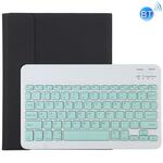 TG11B Afneembaar Bluetooth Groen toetsenbord + Microfiber leder beschermhoes voor iPad Pro 11 inch (2020) met Pen Slot & Houder (Roze)