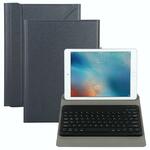 Universele ronde toetsen Afneembaar Bluetooth-toetsenbord + lederen hoes zonder Touchpad voor iPad 9-10 inch Specificatie:Zwart toetsenbord (zwart)