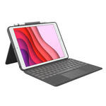 Universele ronde toetsen Afneembaar Bluetooth-toetsenbord + lederen hoes zonder Touchpad voor iPad 9-10 inch Specificatie:Zwart toetsenbord (zwart)