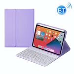 Universele ronde toetsen Afneembaar Bluetooth-toetsenbord + lederen hoes zonder Touchpad voor iPad 9-10 inch Specificatie:Zwart toetsenbord (Goud)